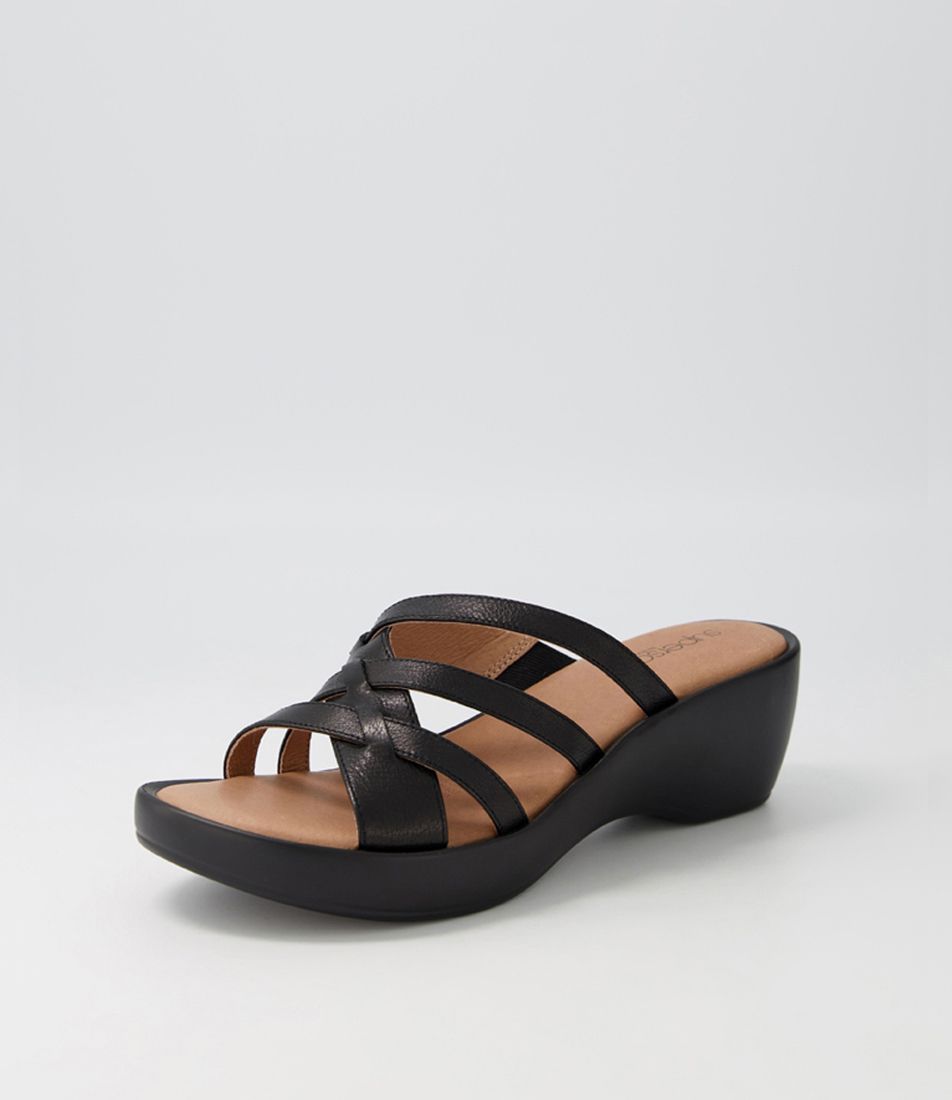 Ballet Black Leather Sandals