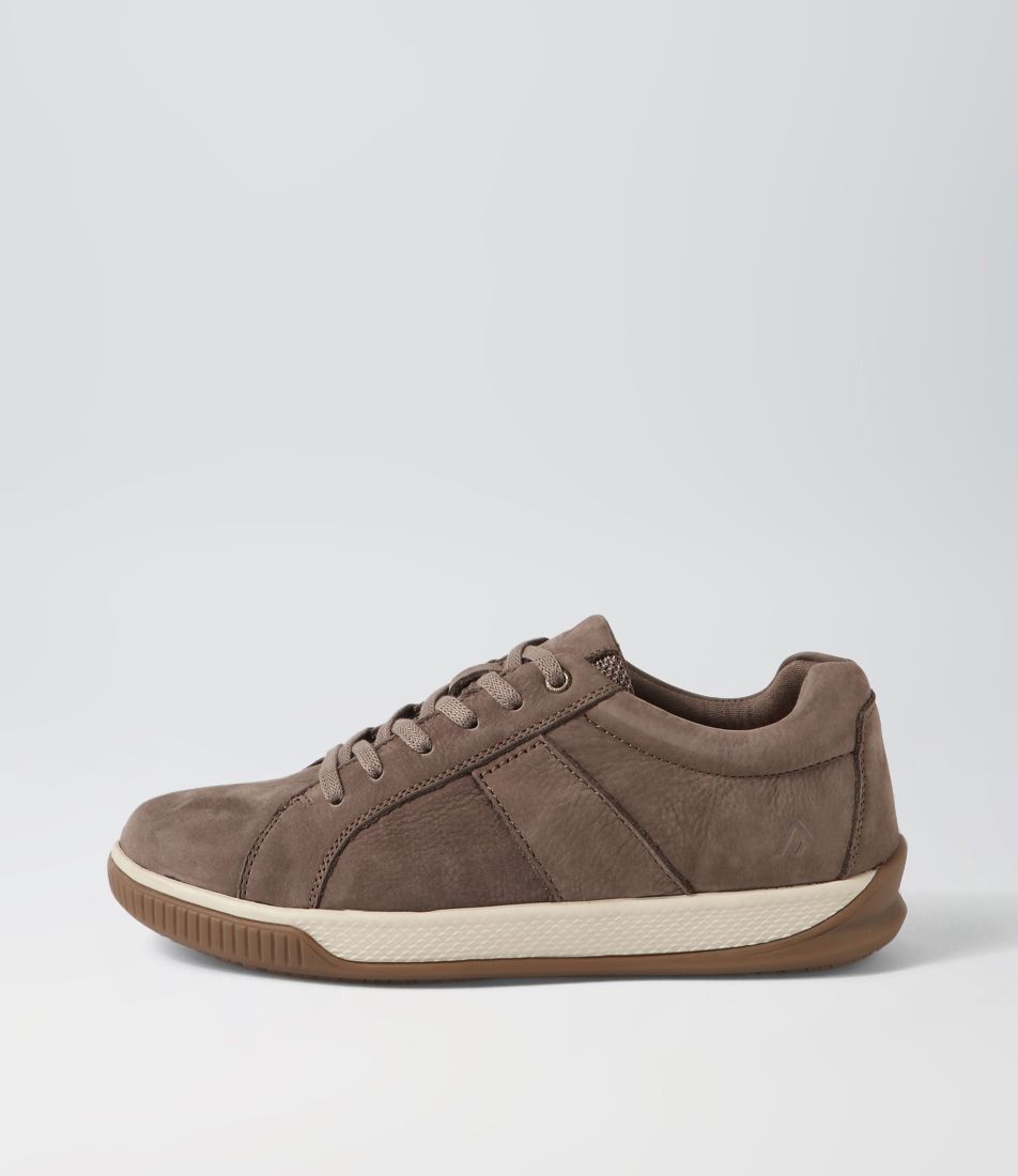 Edo Taupe Tumble Nubuck Sneakers