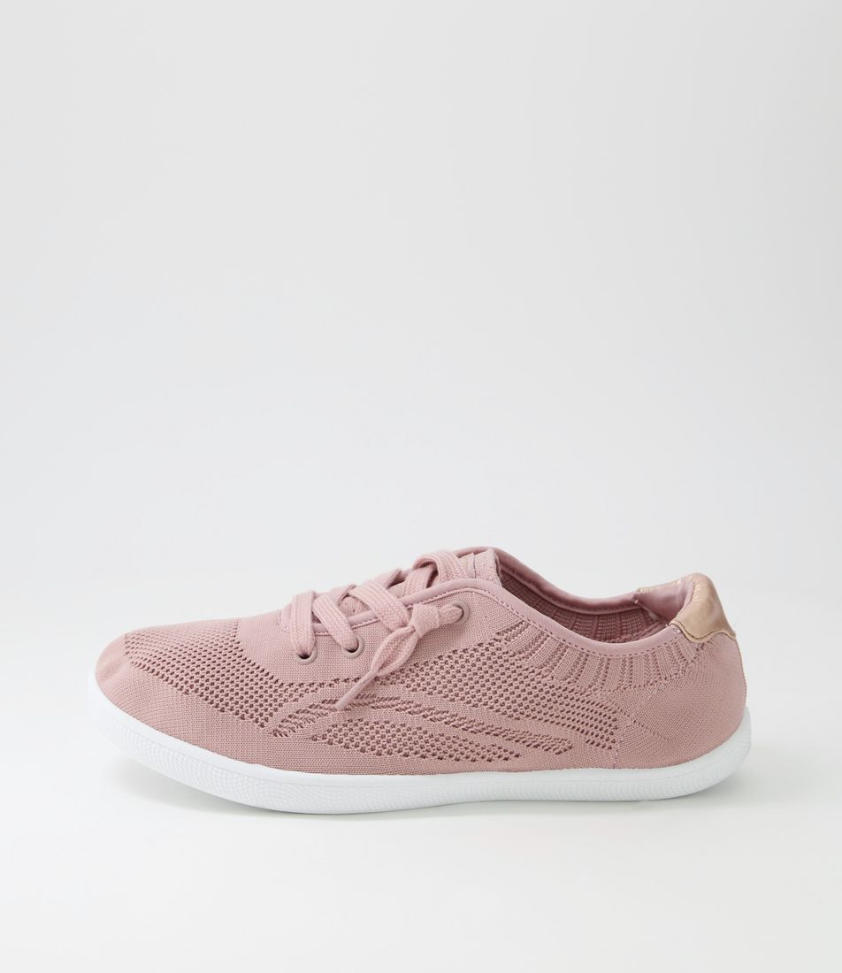Malibu Dusty Rose Knit Sneakers