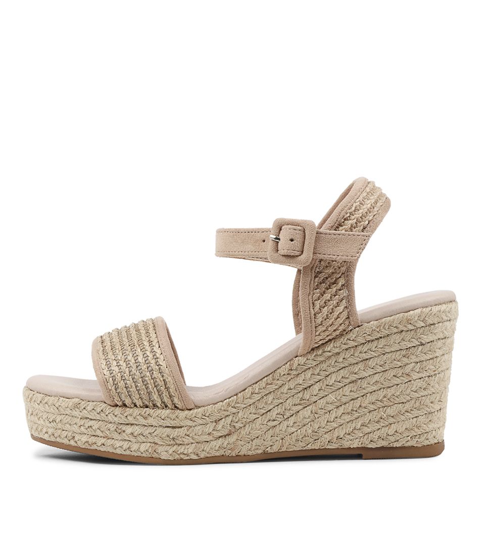 Ketto Natural Syn Raffia Espadrilles