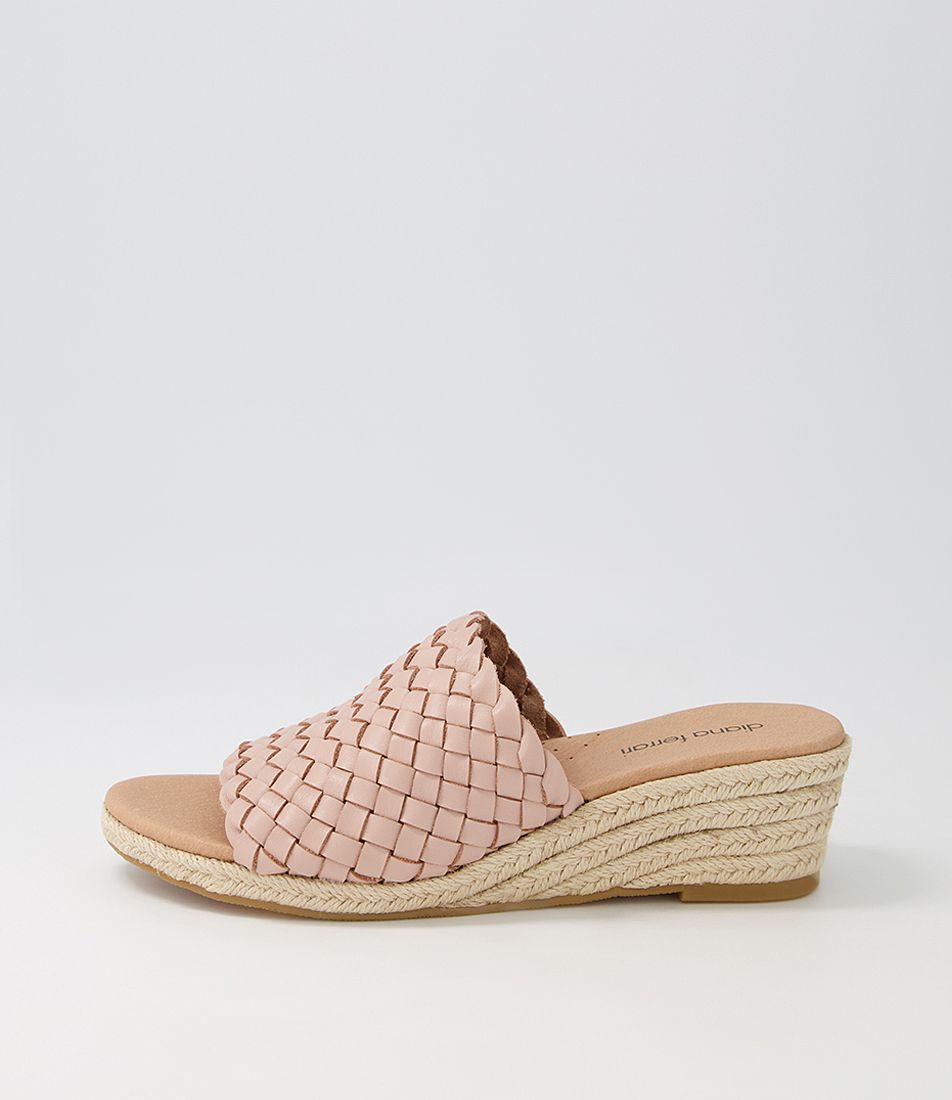 Heede Blush Leather Slides
