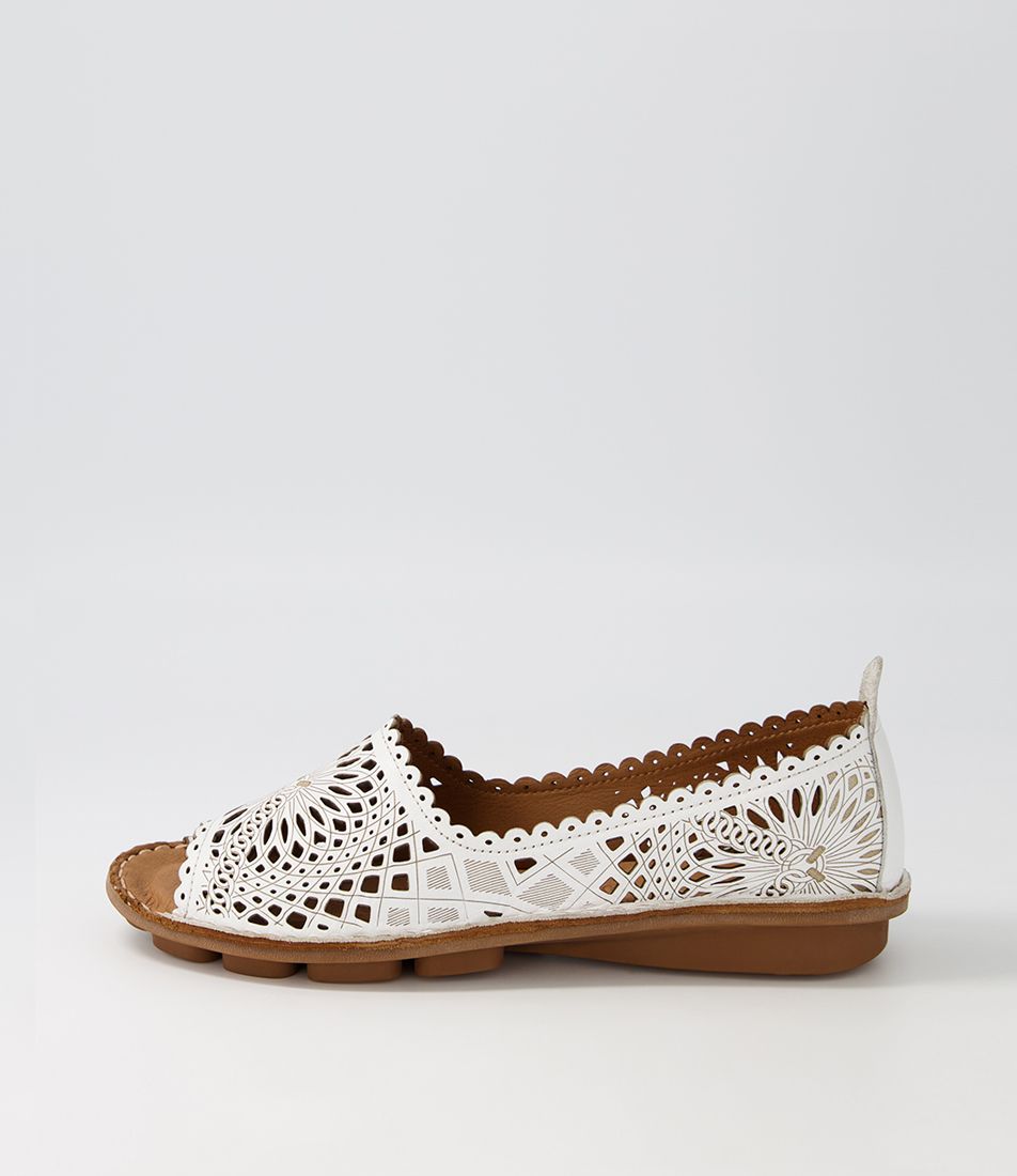 Nlysander White Leather Sandals