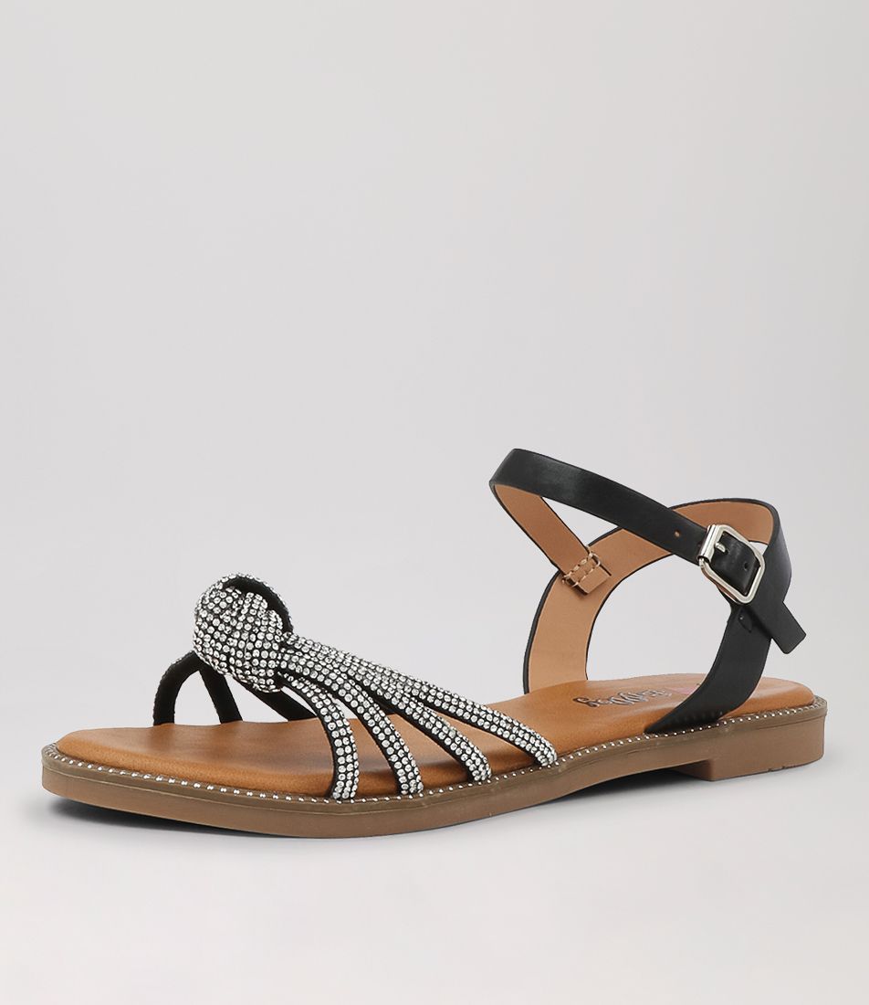 Aimie Black Multi Sandals