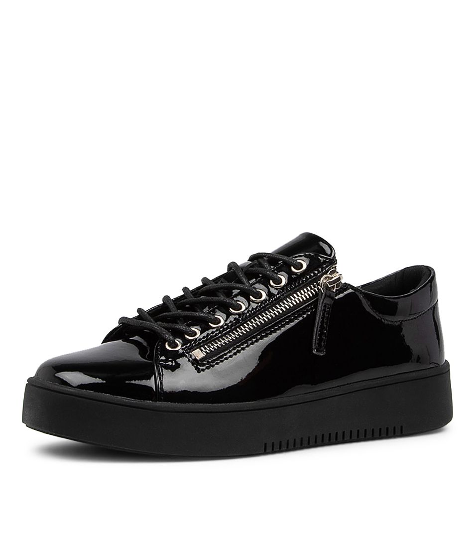 Liberty Black Patent Synthetic Sneakers BS
