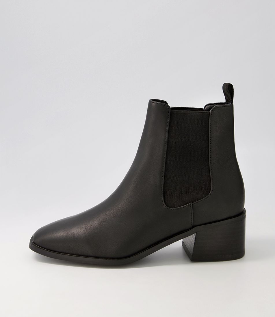 Vaneza Black Ankle Boots