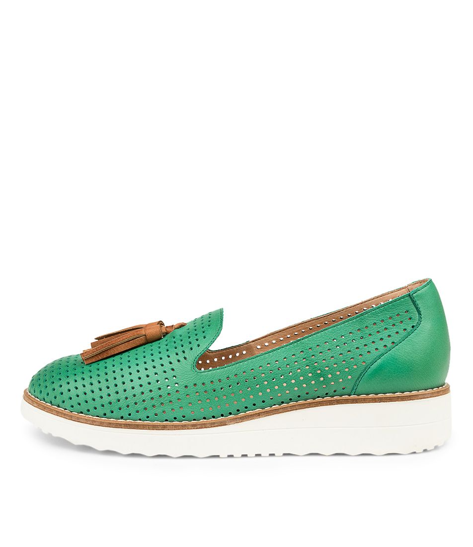 OHWIN TO EMERALD DK TAN WHITE SOLE LEATHER