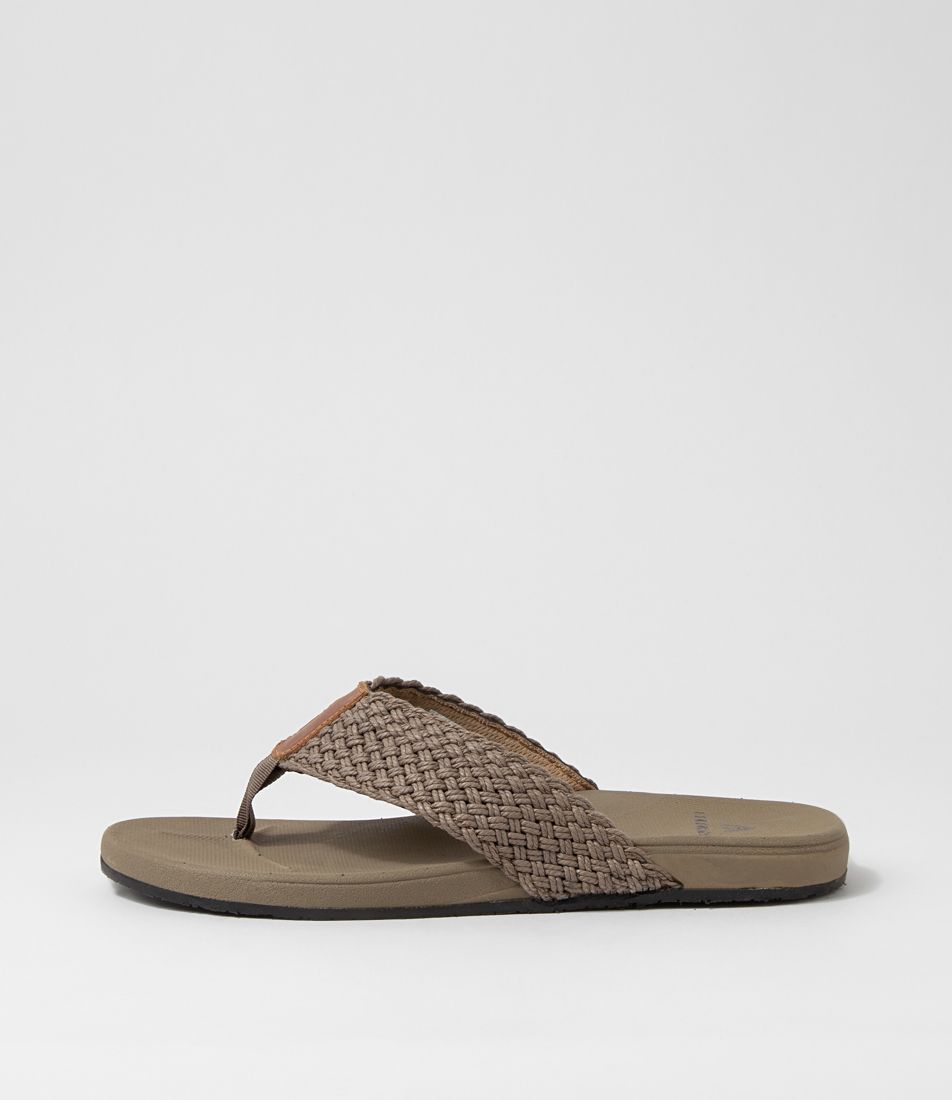 Cast Taupe Fabric Thongs