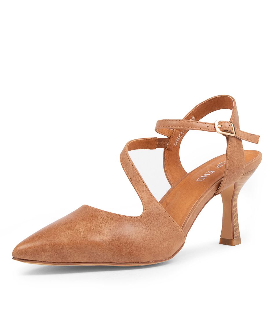 Lukka Tan Leather Heels