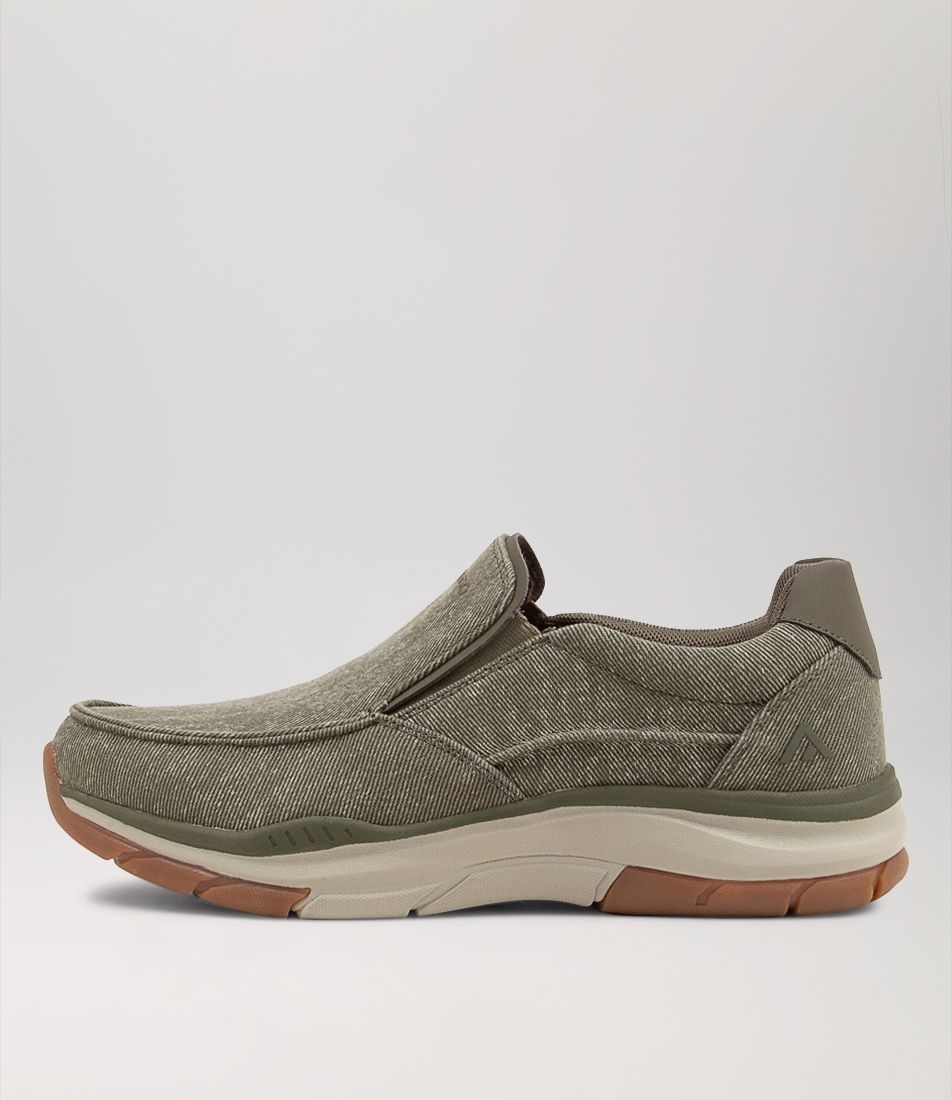 Zibo Khaki Canvas Sneakers