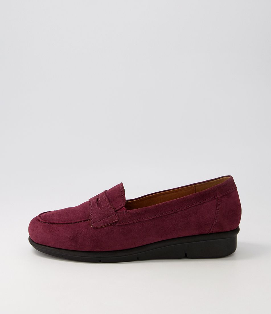Punis Wine Suede Loafers