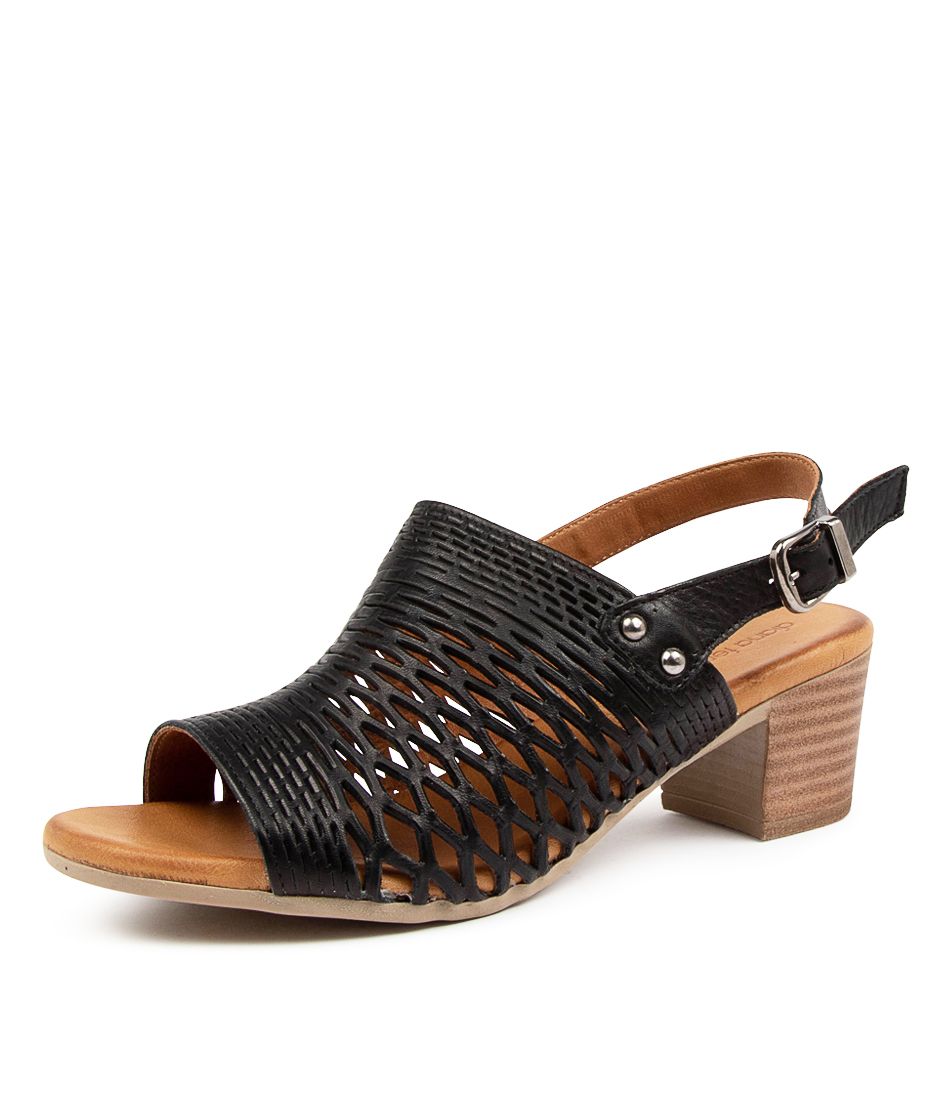 ENNESSA BLACK LEATHER