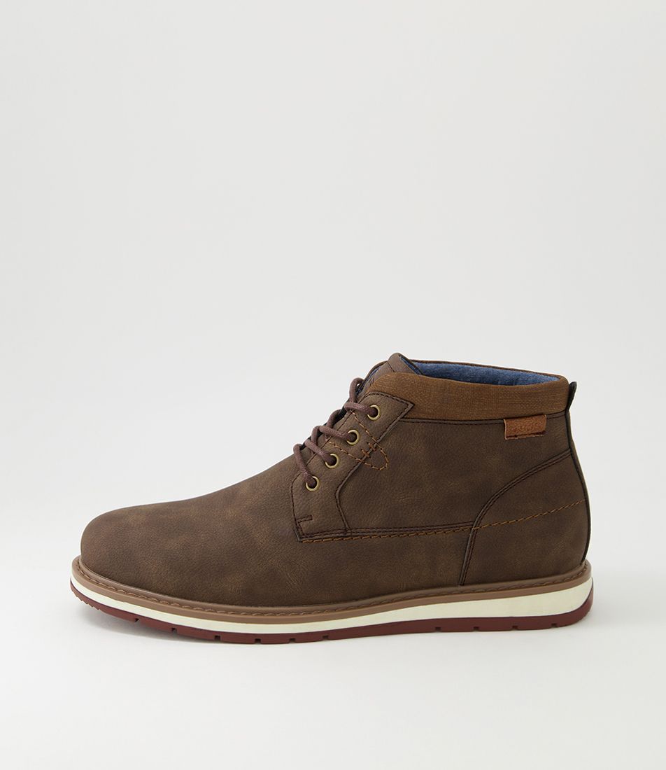 Dillon Brown Lace Up Boots