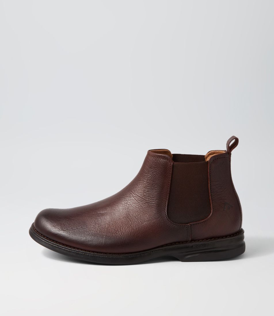 Max Gel 80 Dark Brown Leather Chelsea Boots