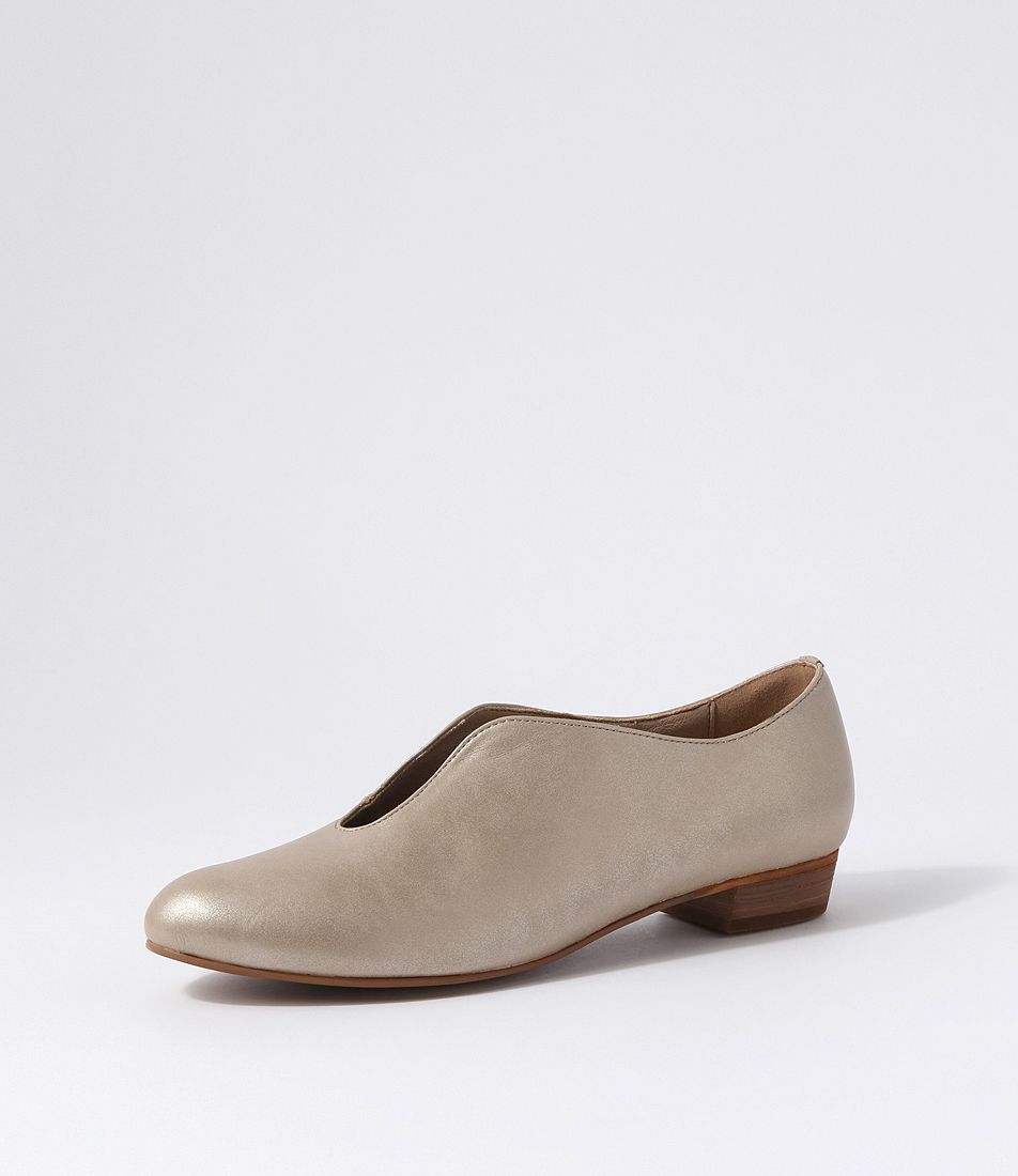 Eamain Taupe Shimmer Flat Shoes