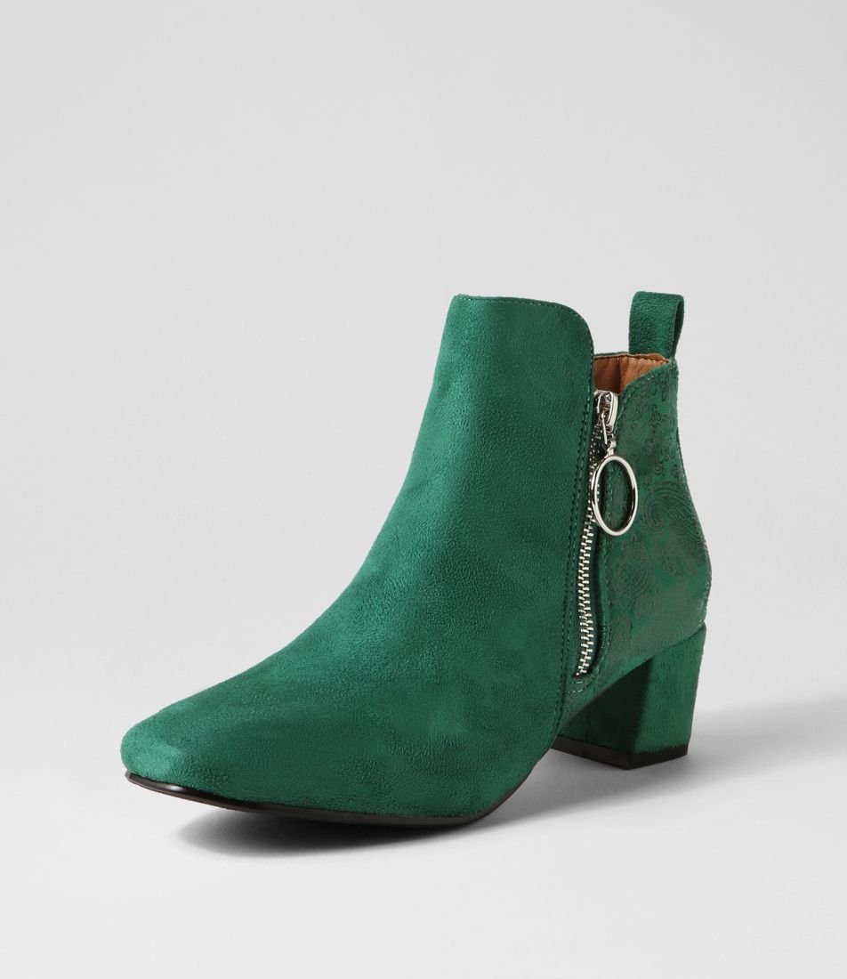 Hesta Forest Microsuede Ankle Boots