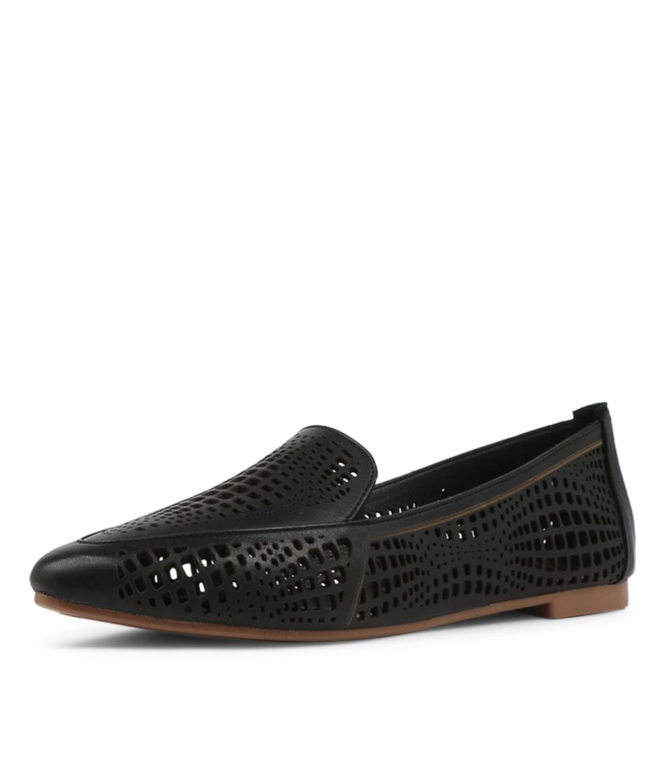 Patric Black Leather Loafers