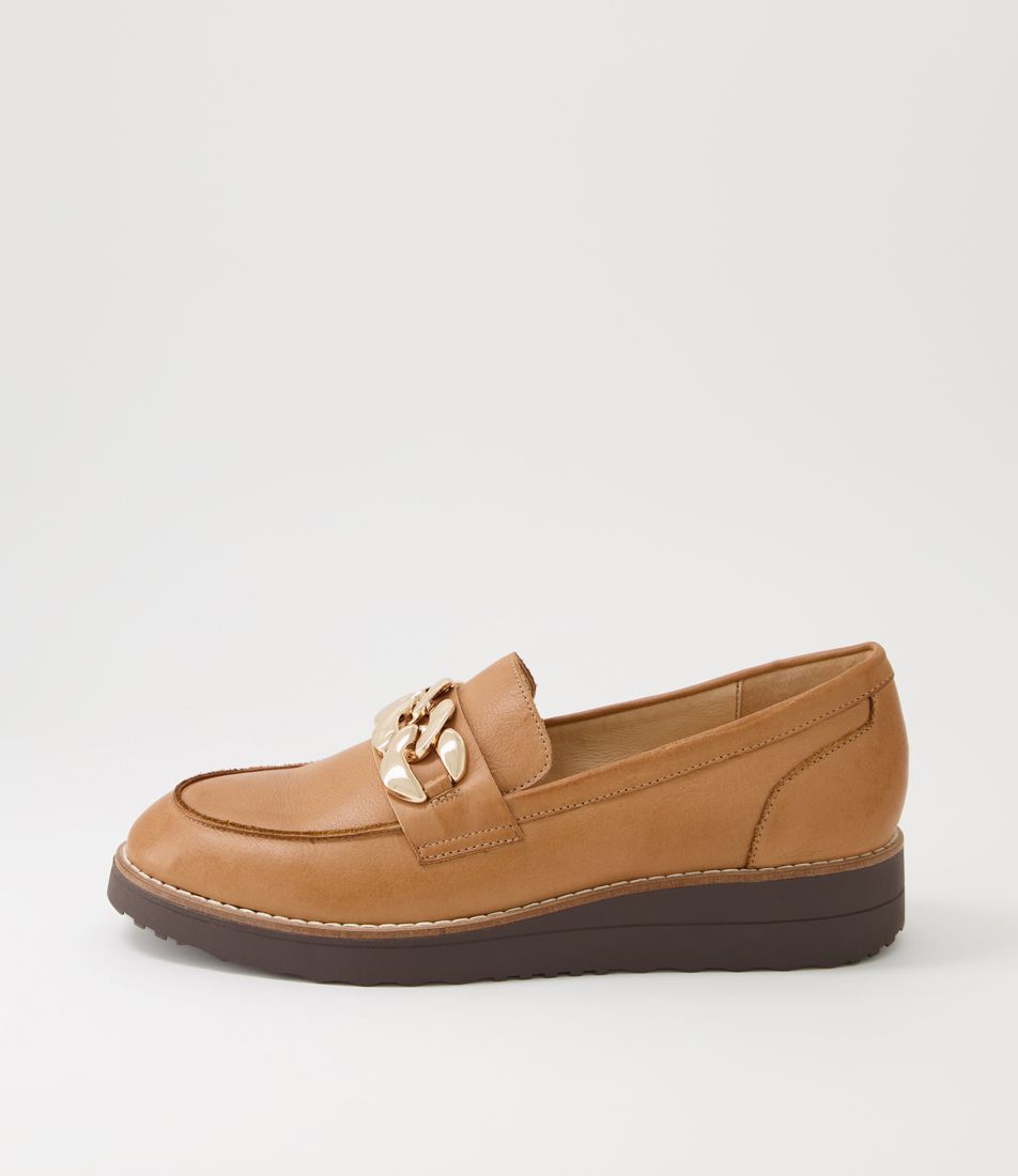 Ozama Dark Tan Choc Leather Loafers