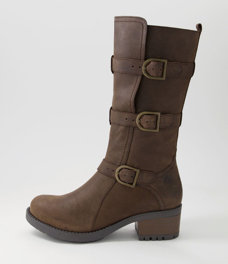 Fanclub Brown Crazyhorse Leather Knee High Boots