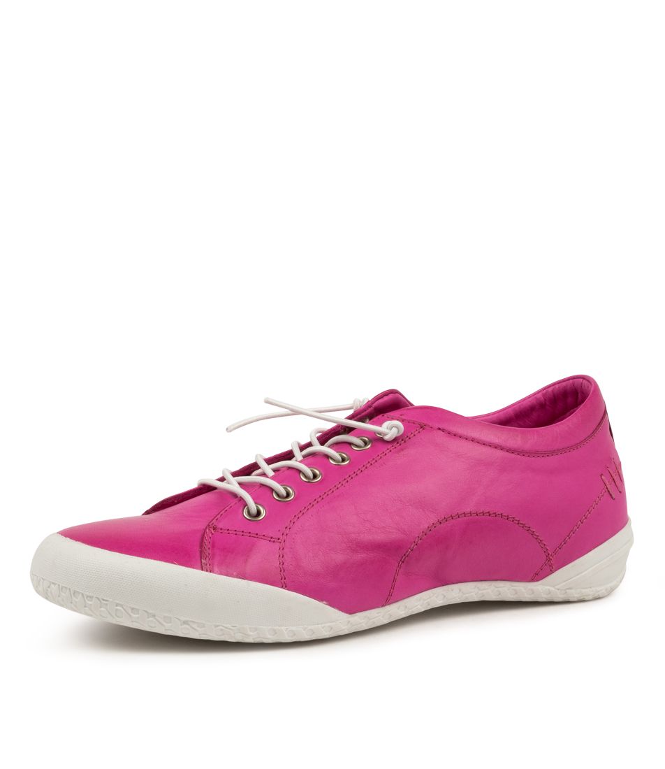 ROYCE FUCHSIA-WHT LTHR