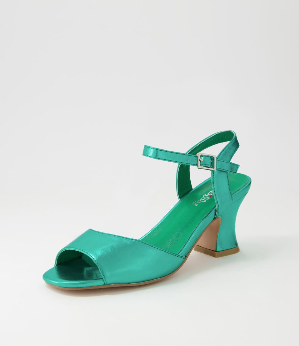 Wordsworth Emerald Metallic Sandals