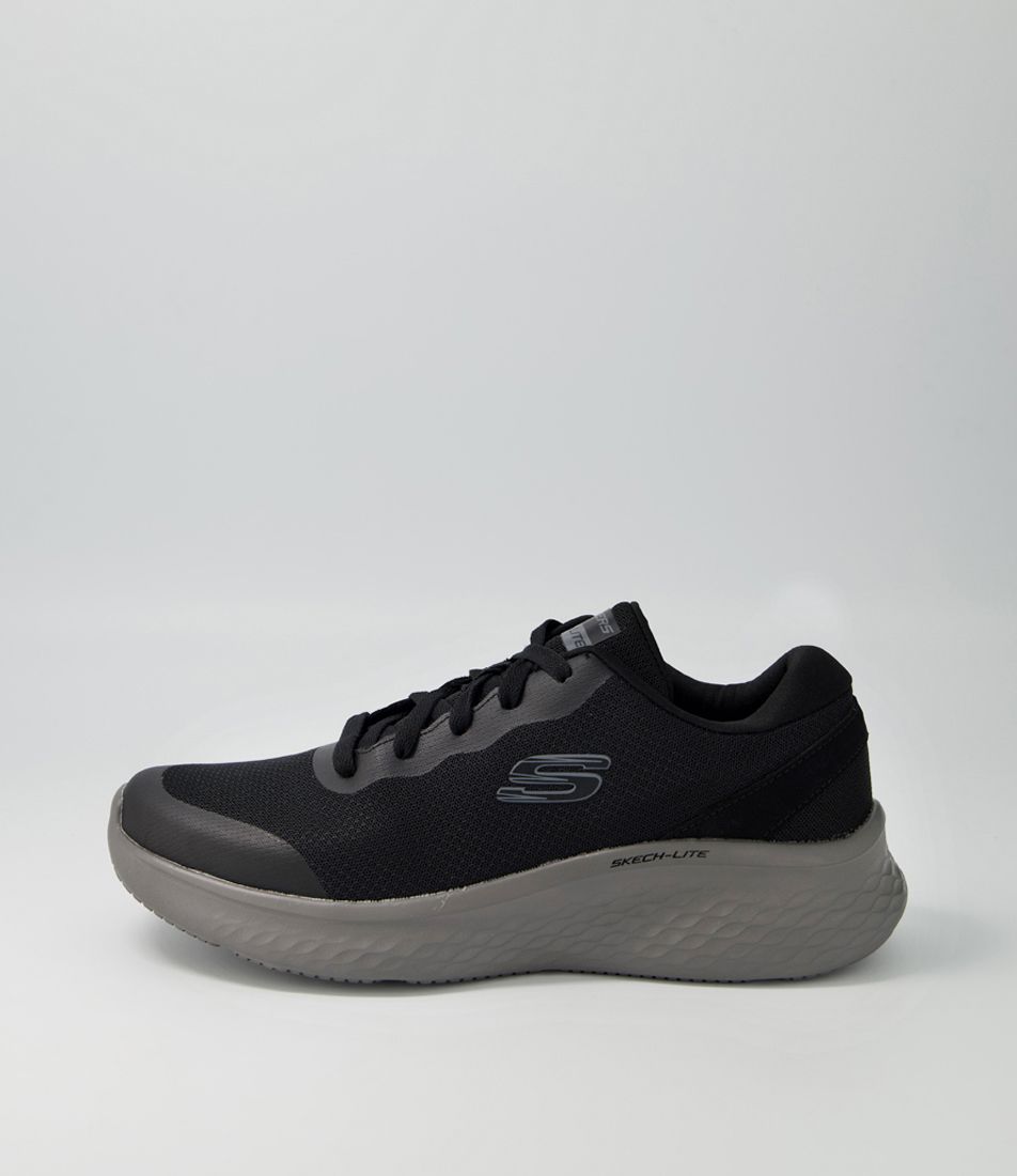 Skech Black Charcoal Mesh Sneakers