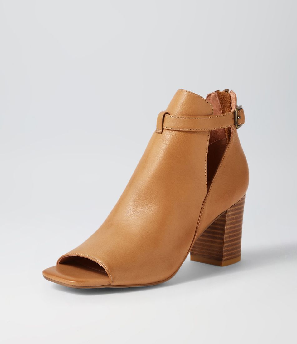 Cerina Dark Tan Leather Sandals