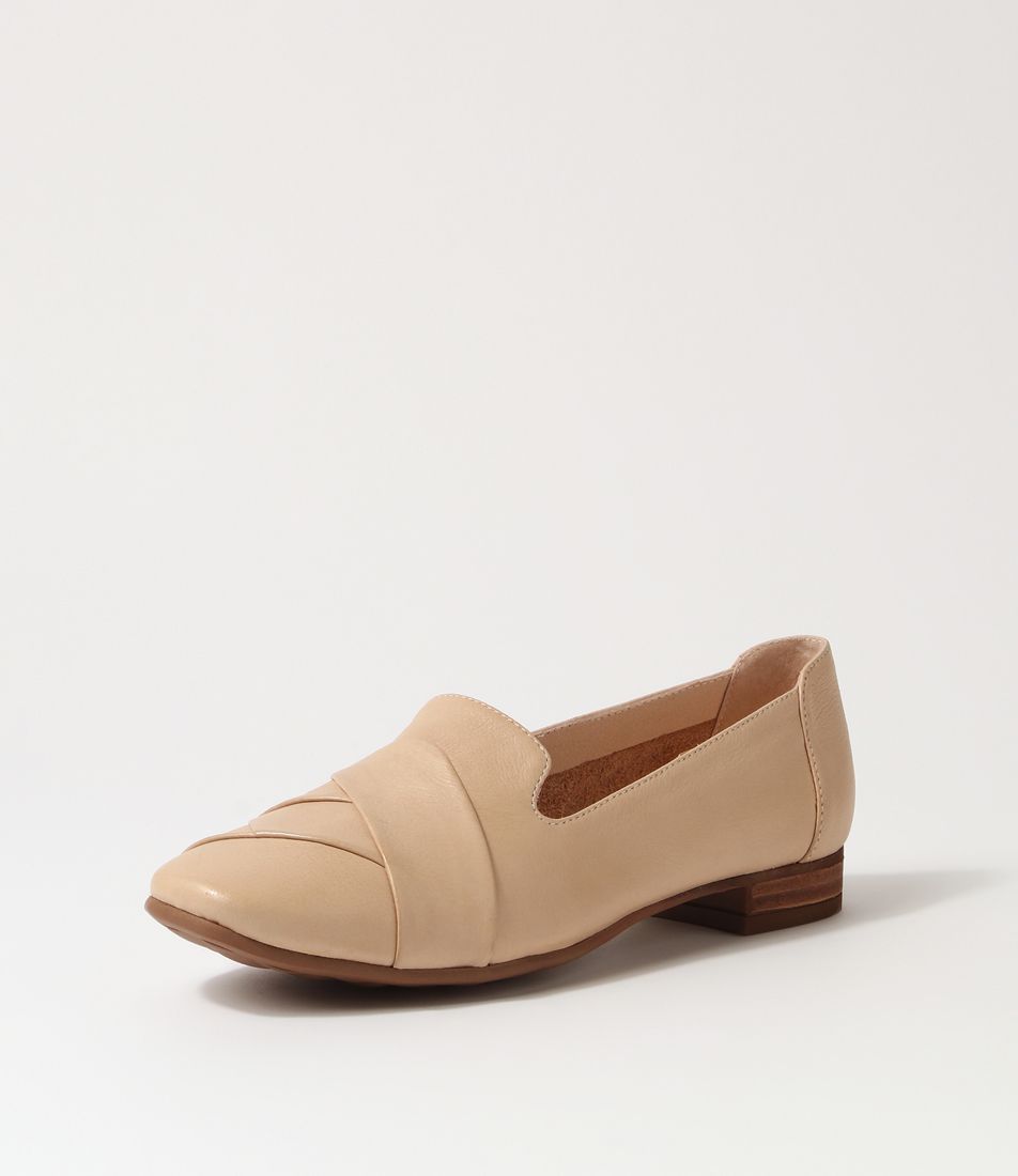 Tilony Taupe Leather Loafers