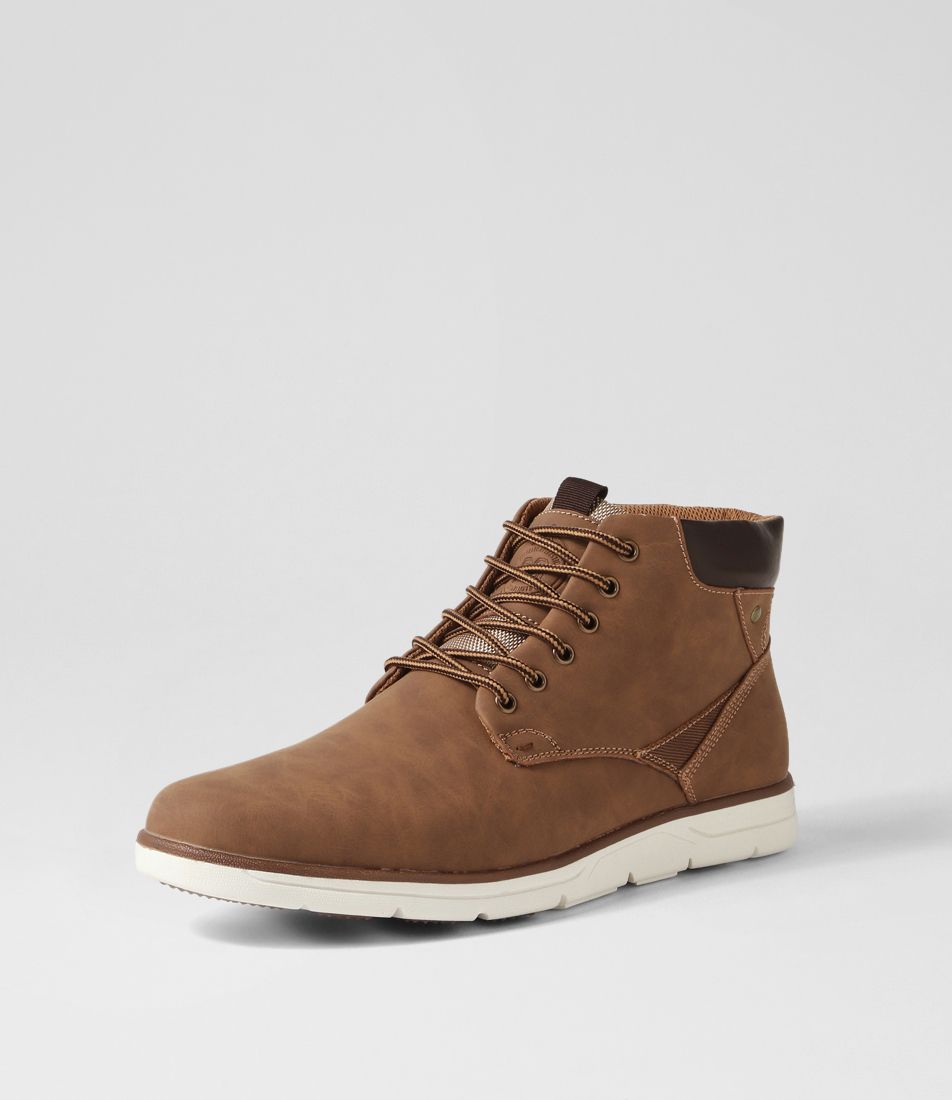 Irvine Mid Brown Lace Up Boots