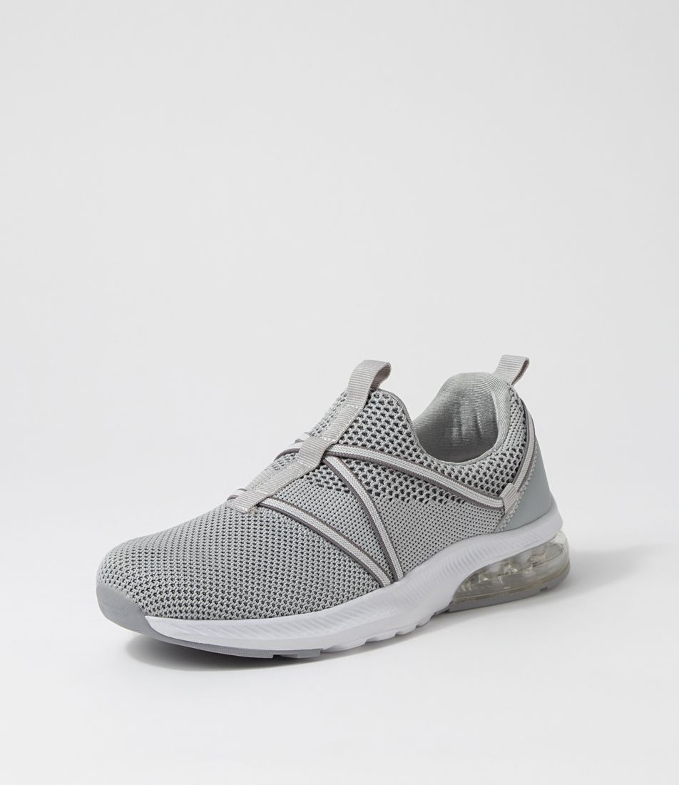 Bossi Light Grey Knit Sneakers