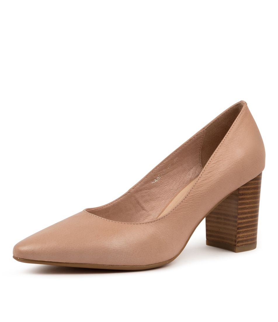 SABENA NUDE-NAT HEEL LTHR