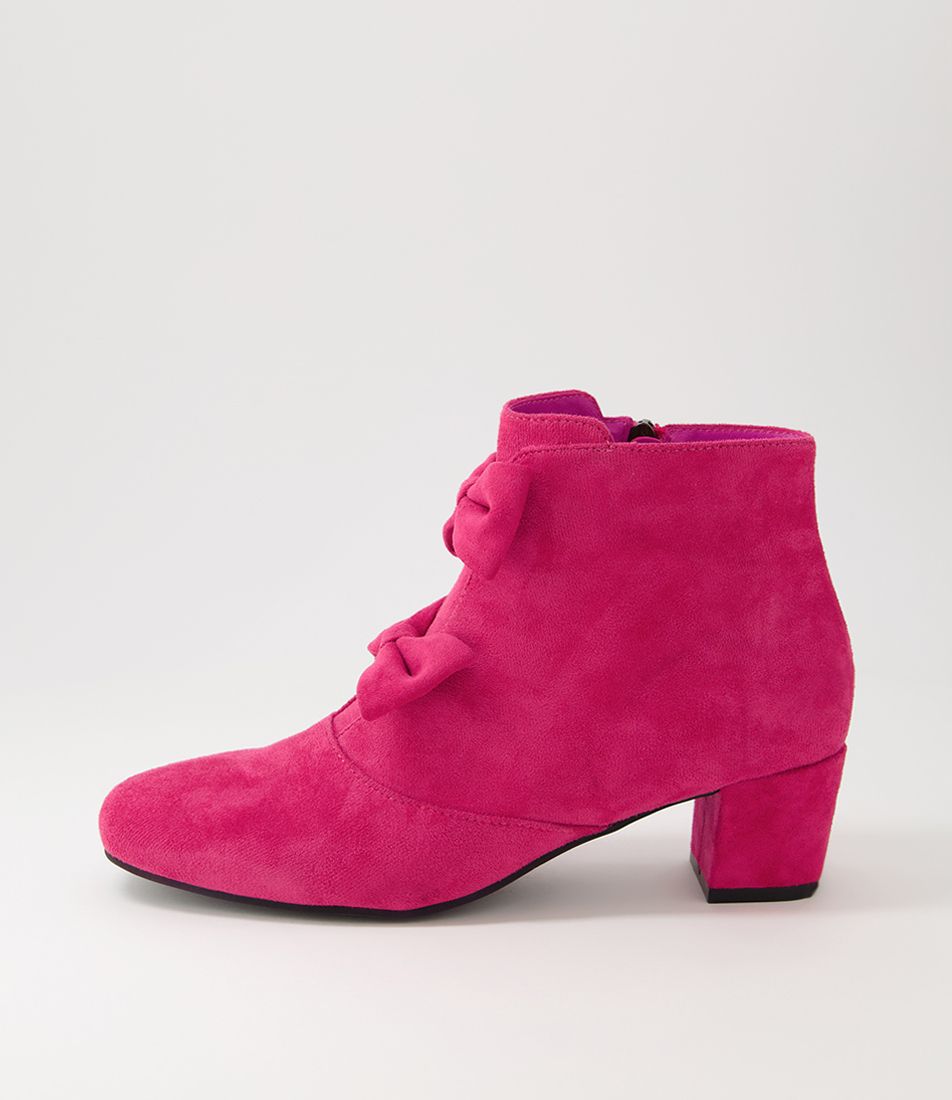 Hamrod Fuchsia Microsuede Heels