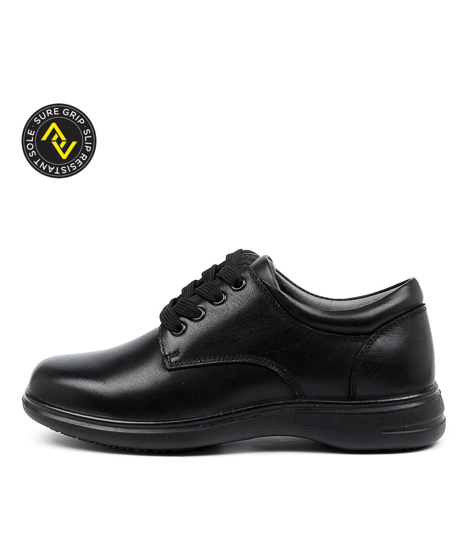 GRACE JNR E BLK LEATHER