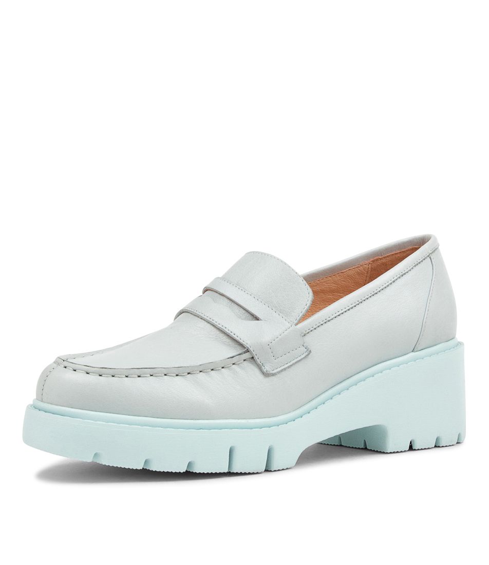 Xainay Pale Blue Leather Heels BS