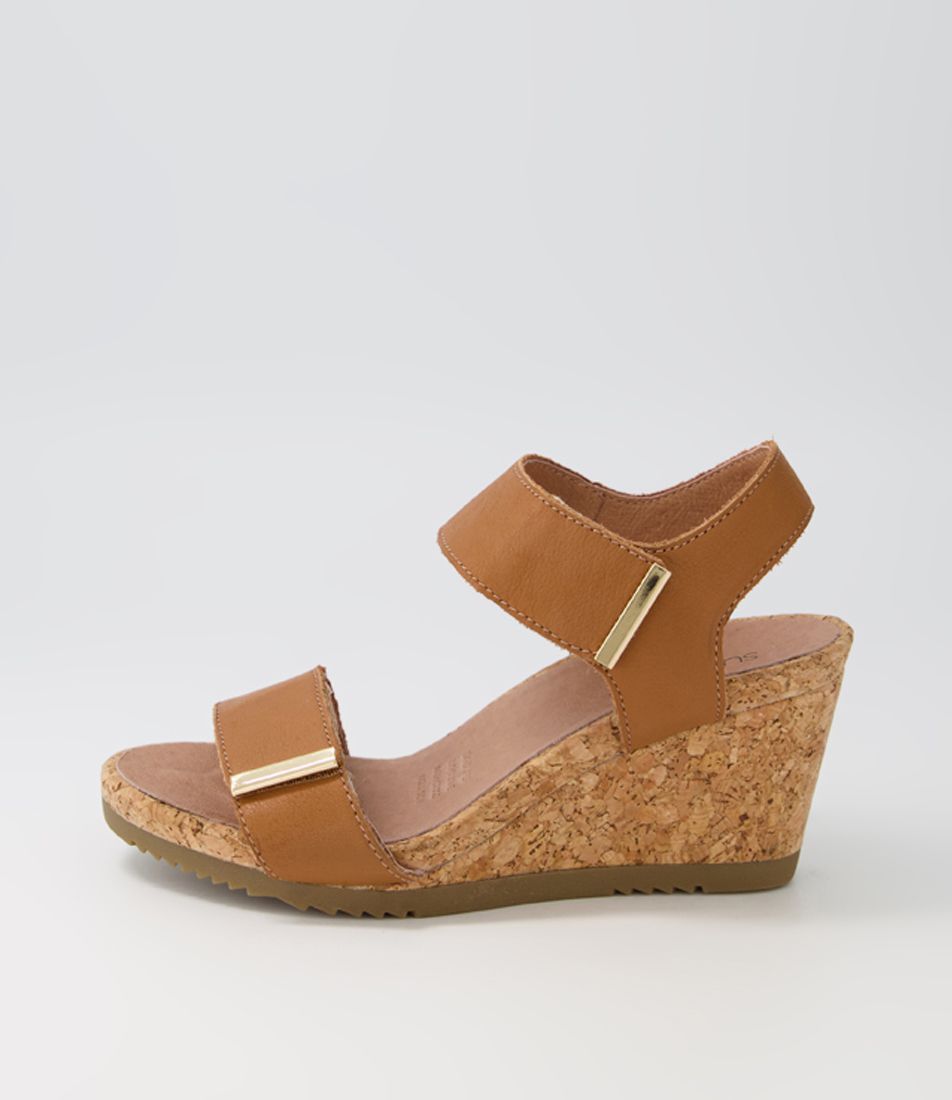 Avery Dark Tan Leather Sandals