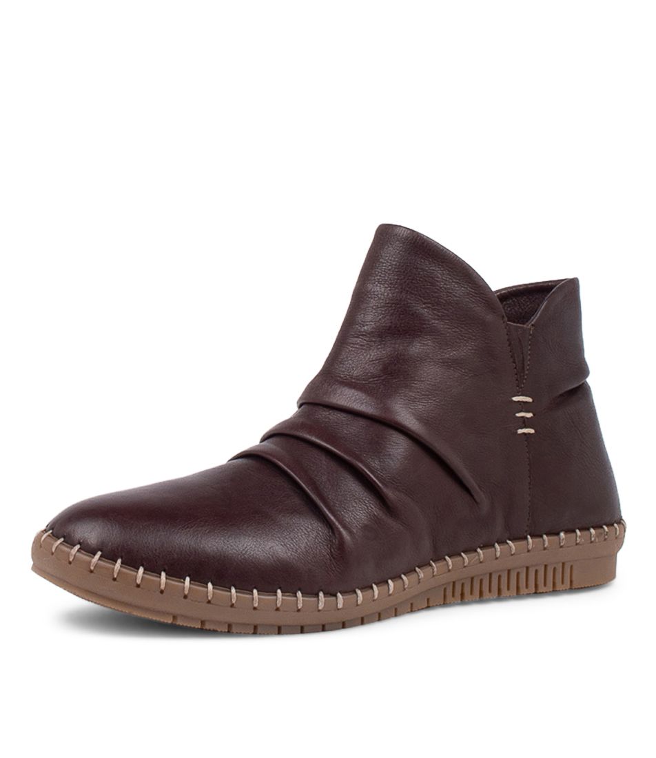 Willber Choc Leather Ankle Boots GS