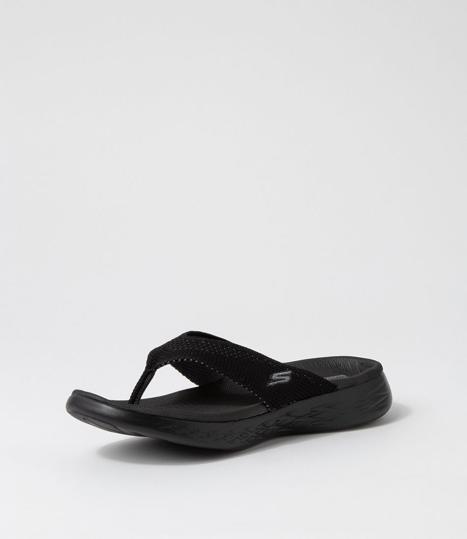 On Black Grey Textile Slides