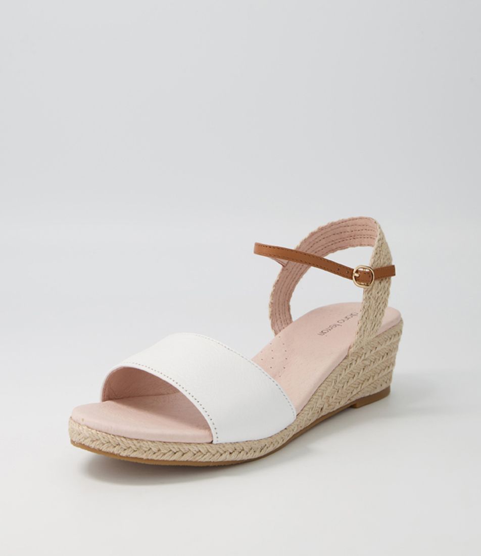 Harissa White Tan Leather Espadrilles