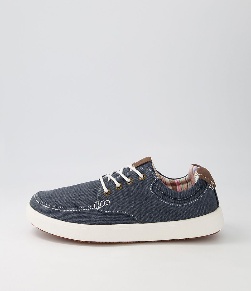 Nilson Dark Navy Canvas Sneakers