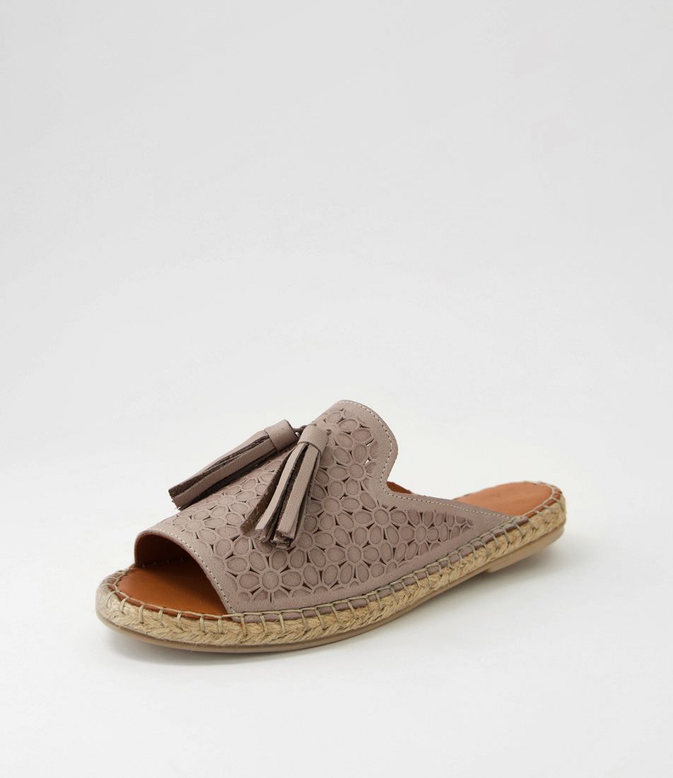 Phinza Taupe Leather Sandals