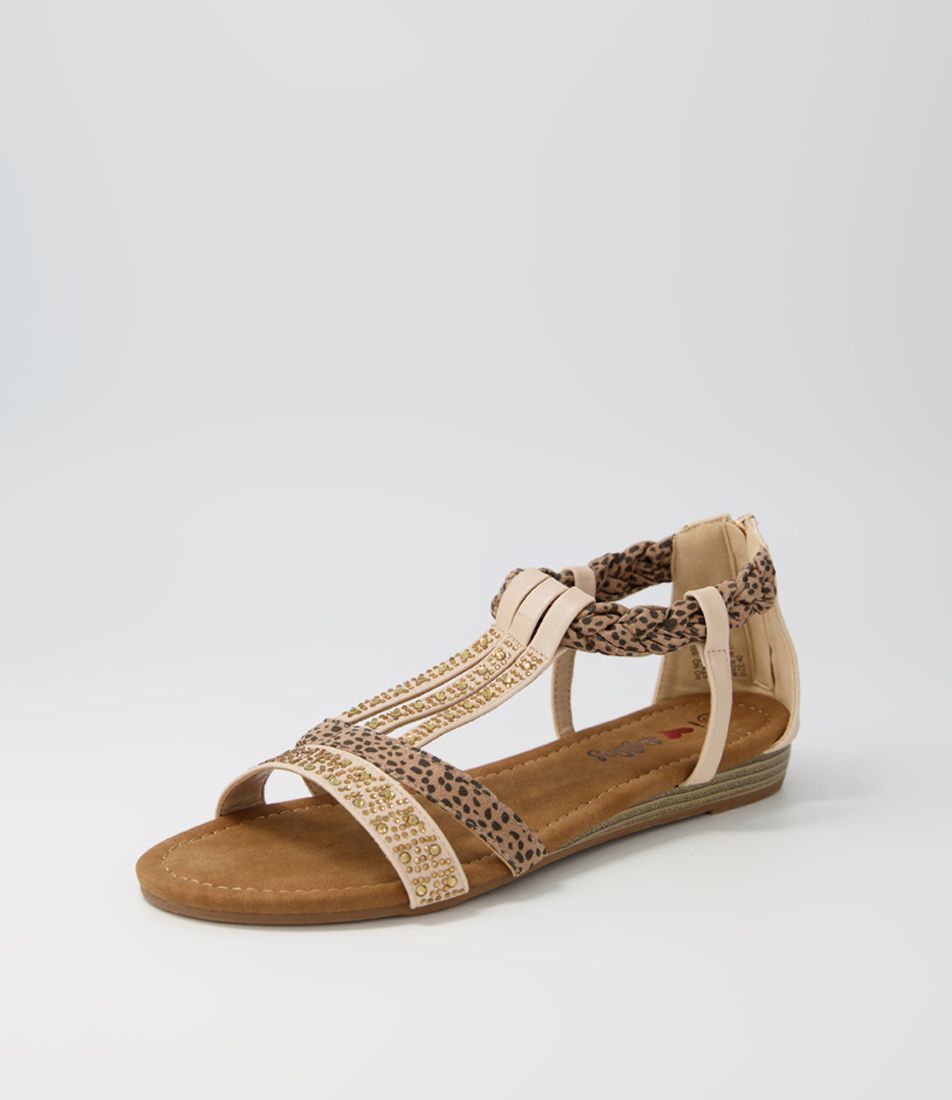 Skitter Nude Multi Sandals