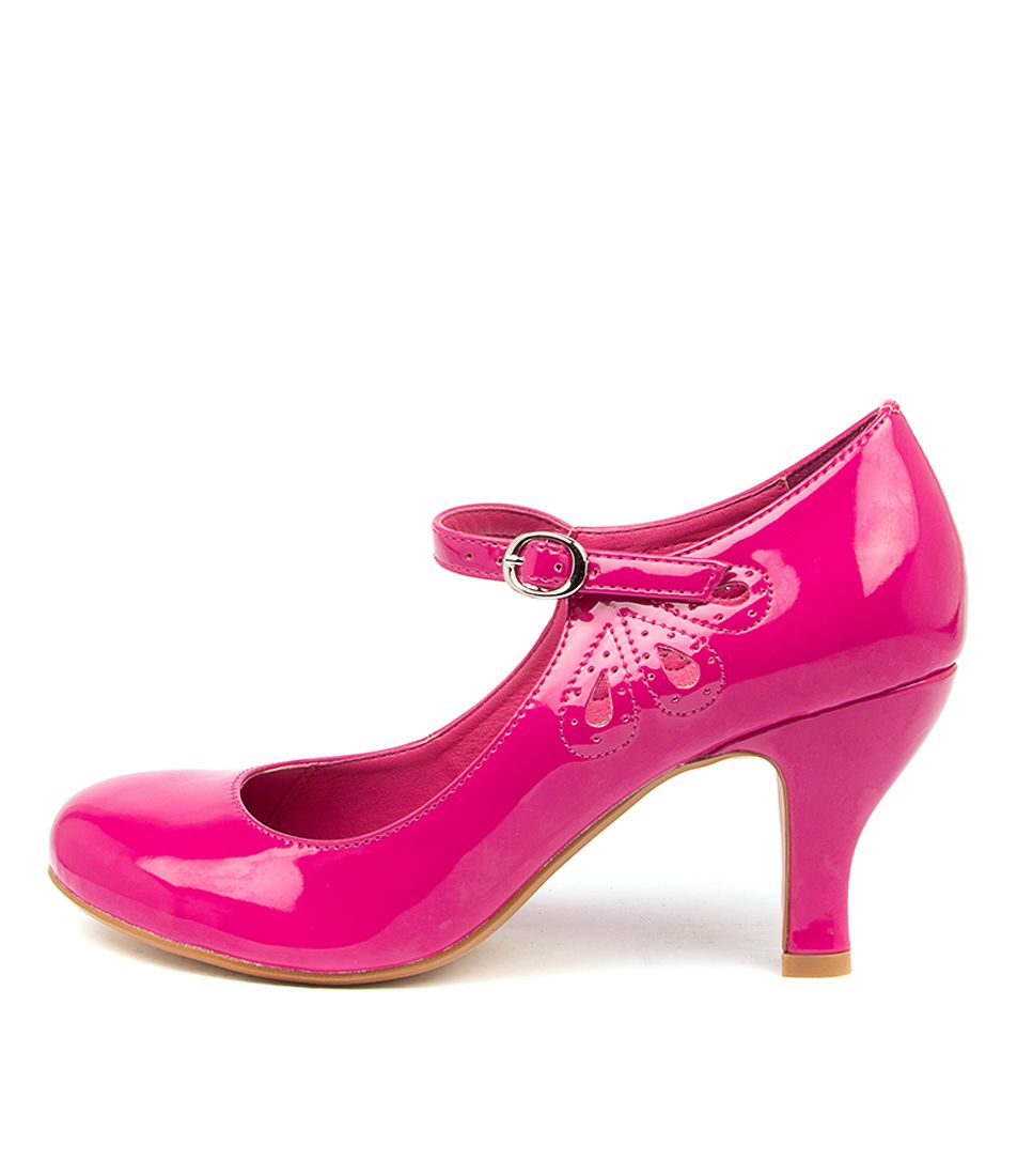 MENDY FUCHSIA PATENT PU