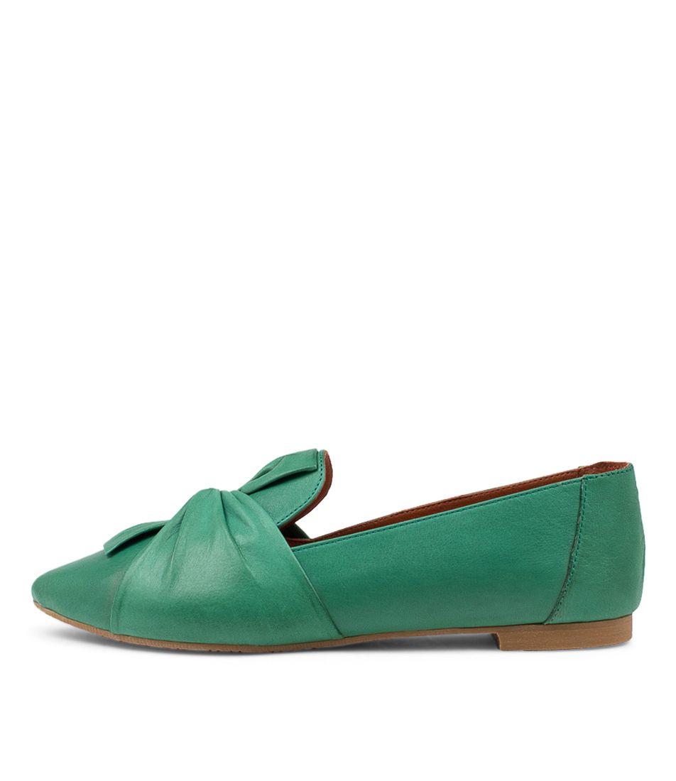 Lunna Emerald Leather Loafers