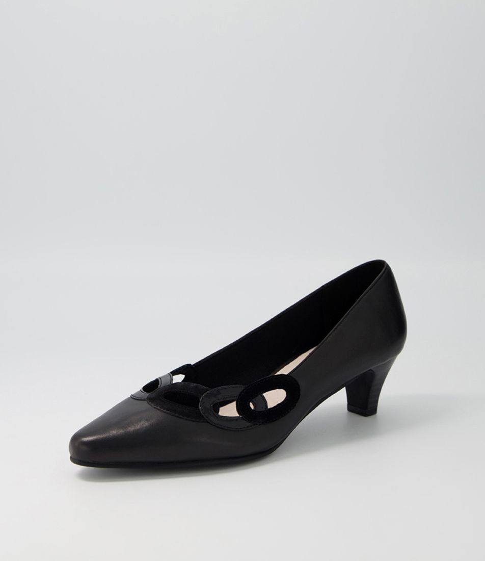 Loonie Black Mix Heels