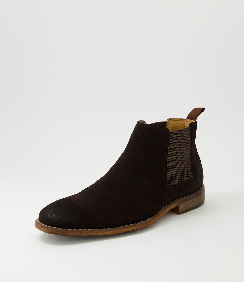 Eyre Chocolate Oil Suede Chelsea Boots