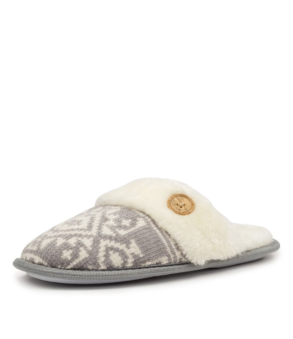 ICICLE GREY SLIPPERS