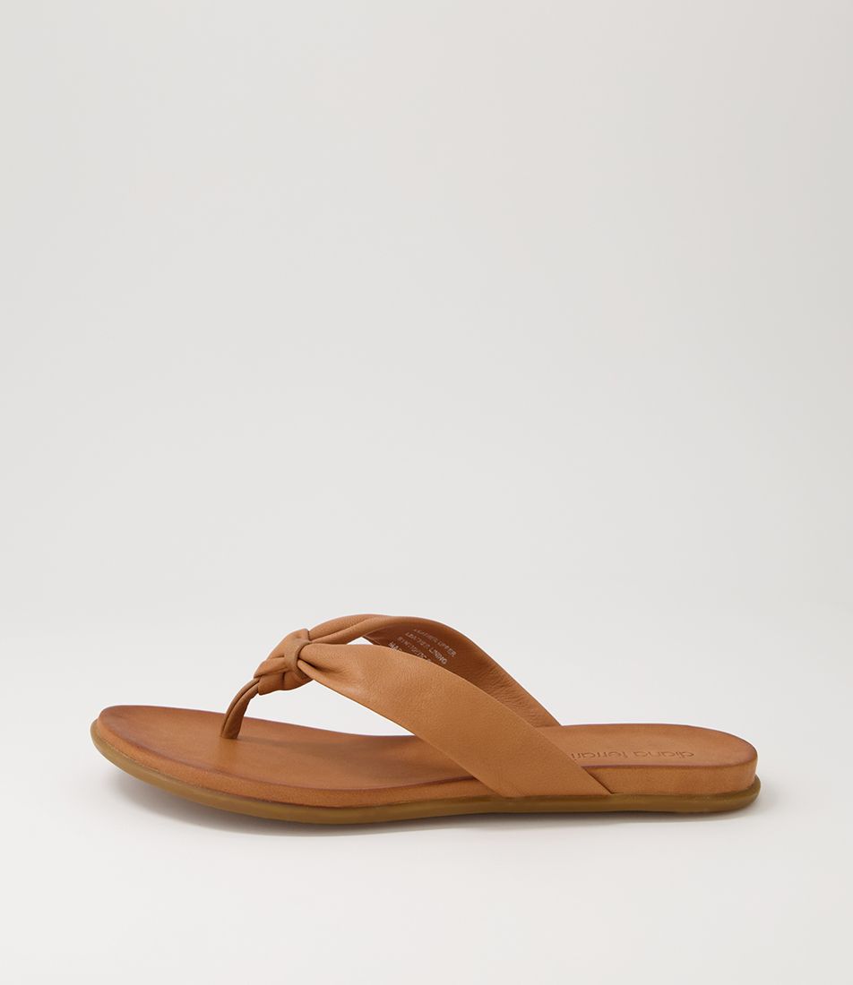 Kaite Tan Leather Sandals