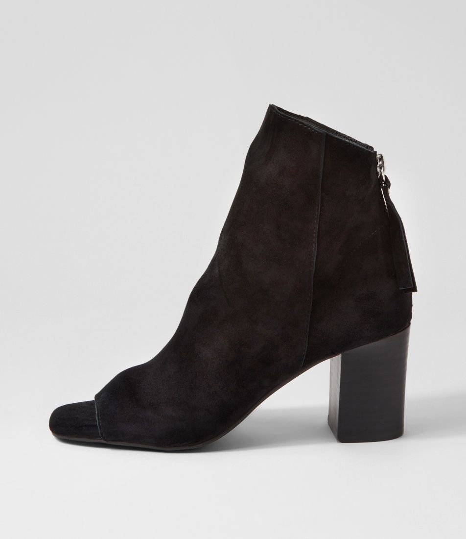 Cilin Black Suede Sandals