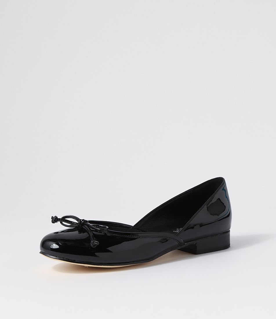 Alwin Black Patent Pu Ballet Flats
