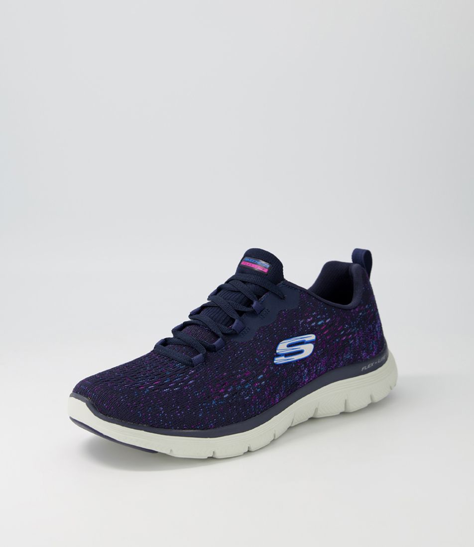 Flex Appeal 4.0 Navy Pink Knit Sneakers