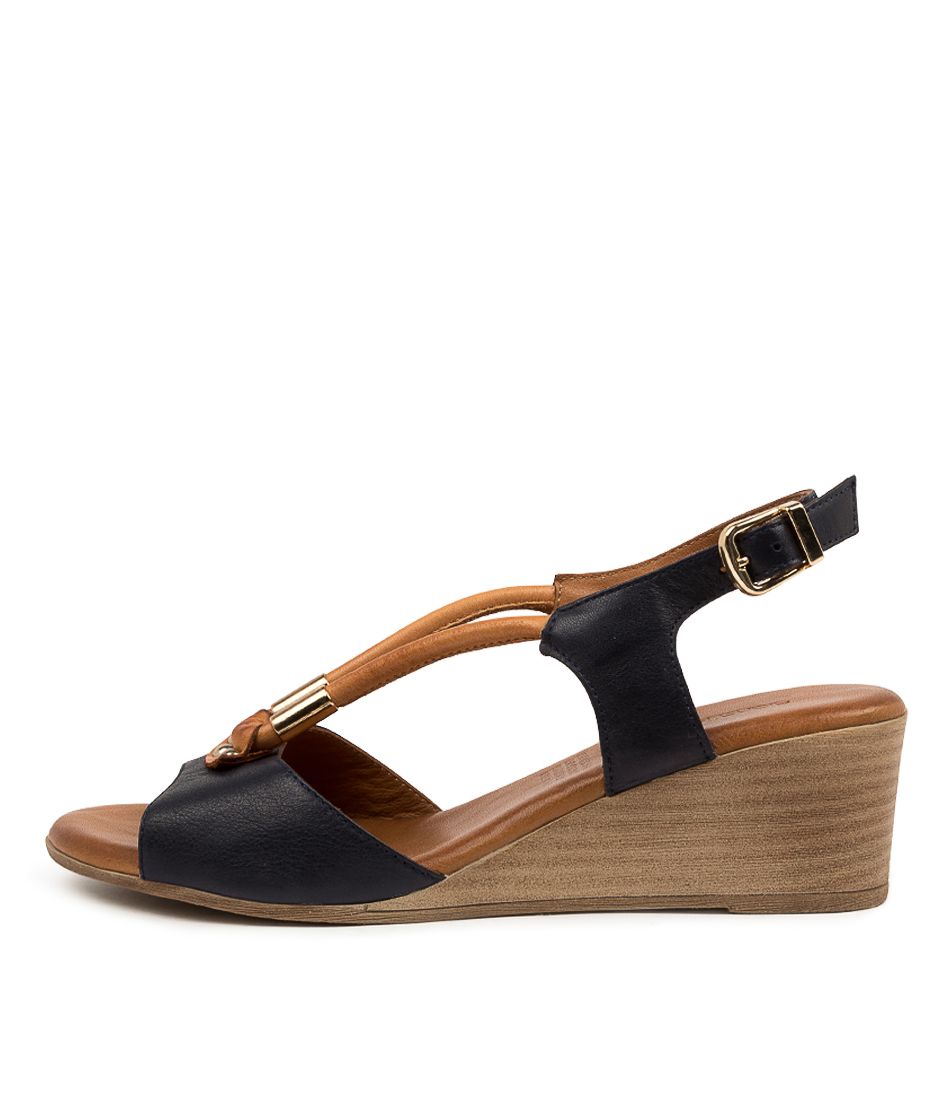 PADME NAVY-TAN LEATHER